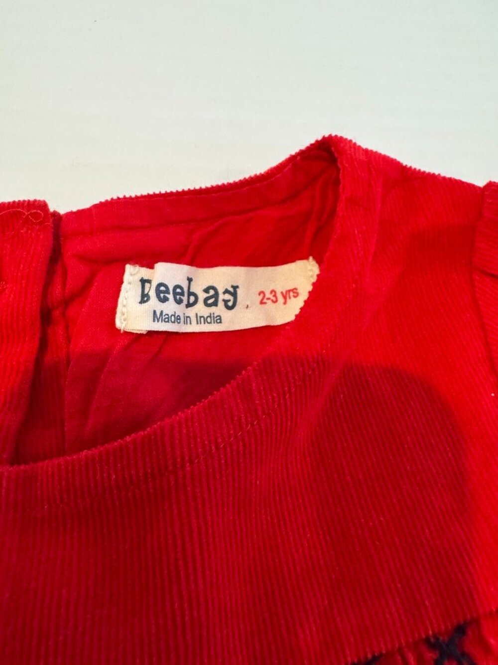 Beebay Toddler/Infant or Doll Vintage Red Smocked Dress Set,New,Not sold sep. - Picture 7 of 7